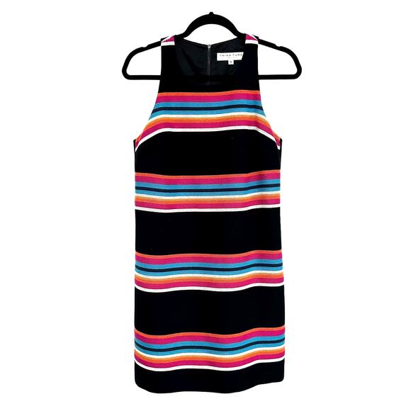 Trina Turk Loma Stripe Sleeveless Shift Dress Womens 8 Multicolor - Picture 1 of 7